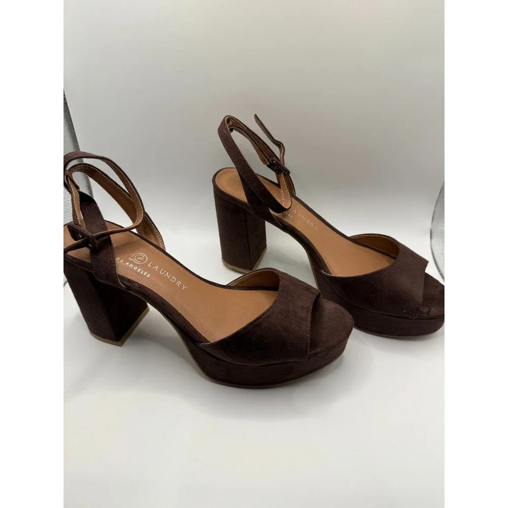 Chinese Laundry Women's Theresa Heeled Sandal, Brown, SZ 8 SKU S427 - Picture 2 of 5